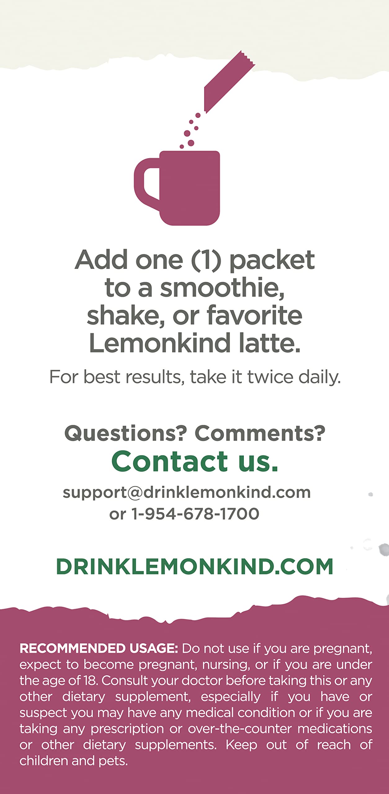 LEMONKIND Organic Zero Calorie Control - Healthy Supplement for Controling Snacking LEMONKIND buy supplements canada