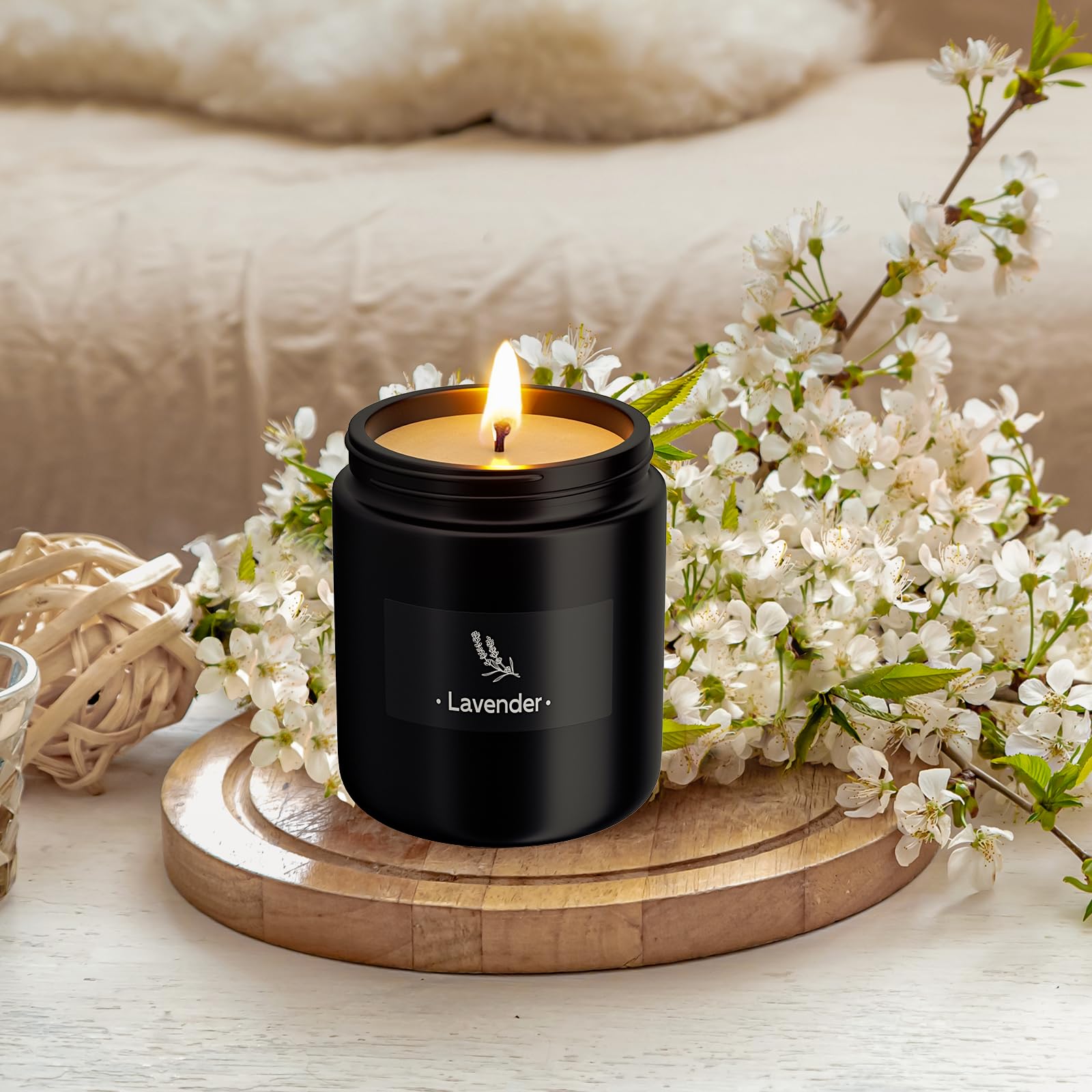 2 Pack Scented Candles for Home Scented, Strong Fragranced Aromatherapy Candles - 6 Oz TranquilBliss buy supplements canada