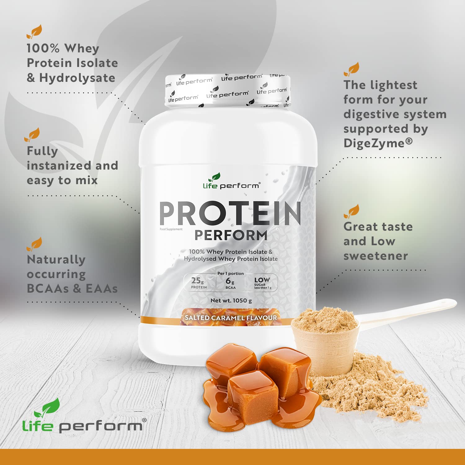 Protein Perform Whey Isolate & Hydrolysate Powder | Naturally Occurring Glutamine and Amino Acids Life Perform buy supplements canada