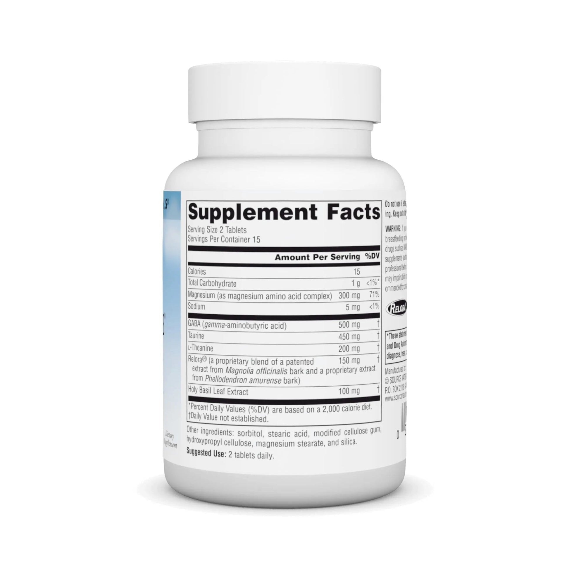 Source Naturals Serene Science Theanine Serene with Relora, Magnesium and GABA - 30 Tablets Source Naturals buy supplements canada