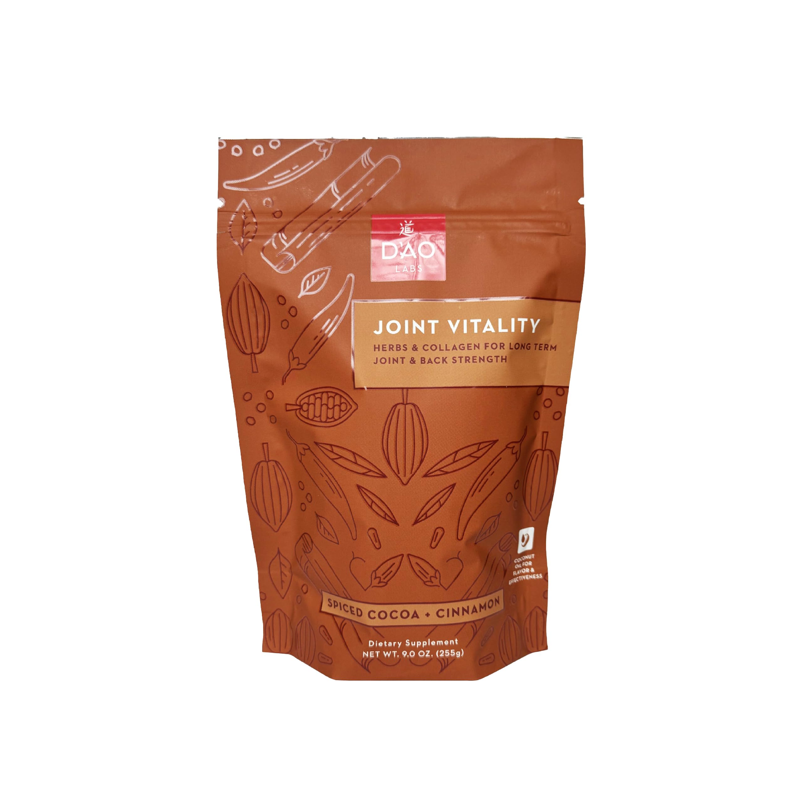 D'AO Labs Joint Vitality Powder - Joint Support - Du Huo Ji Shen Tang Traditional Chinese Herbal - Increased Mobility & Flexibility - Spiced Cocoa & Cinnamon Flavor - 15 Servings DAO Labs buy supplements canada