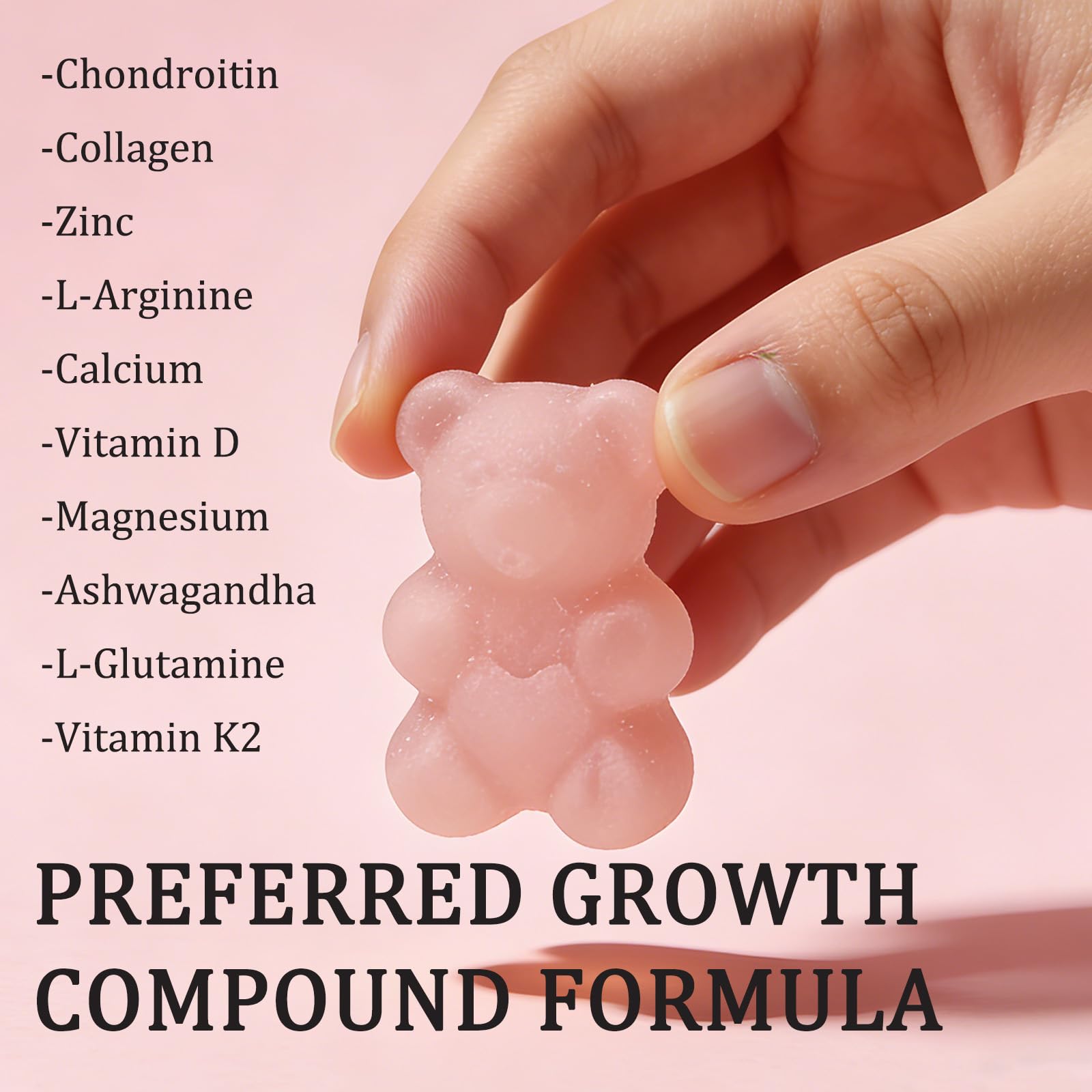 ZYGCDZ Growth Gummies for Kids & Teens - Natural Height Support with Vitamin D3, K2, Calcium & Ashwagandha - Bone Strength Supplement for Picky Eaters Ages 5+ (Watermelon Flavor) (1) ZYGCDZ buy supplements canada