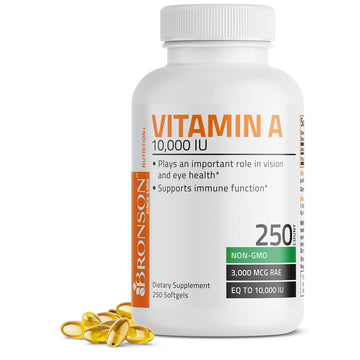 Bronson Vitamin A 10,000 IU Premium Non-GMO Formula Supports Healthy Vision Bronson buy supplements canada