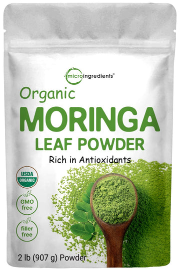 Organic Moringa Oleifera Leaf Powder for Hair, 2 Pounds, Rich in Antioxidants and Immune Micro Ingredients buy supplements canada