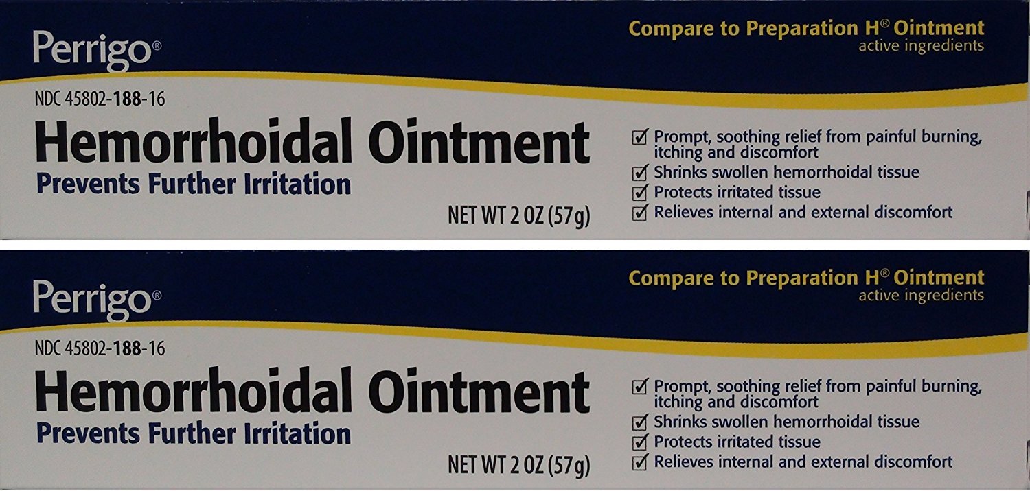 Hemorrhoidal Pain Relief Ointment Generic for Preparation H for Fast Relieves of Internal and External Hemorrhoid Symptoms 2 oz. Per Tube Pack of 2 Total 4 oz. PERRIGO PHARMACEUTICALS Company buy supplements canada
