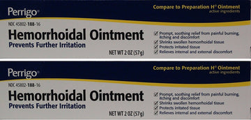 Hemorrhoidal Pain Relief Ointment Generic for Preparation H for Fast Relieves of Internal and External Hemorrhoid Symptoms 2 oz. Per Tube Pack of 2 Total 4 oz. PERRIGO PHARMACEUTICALS Company buy supplements canada