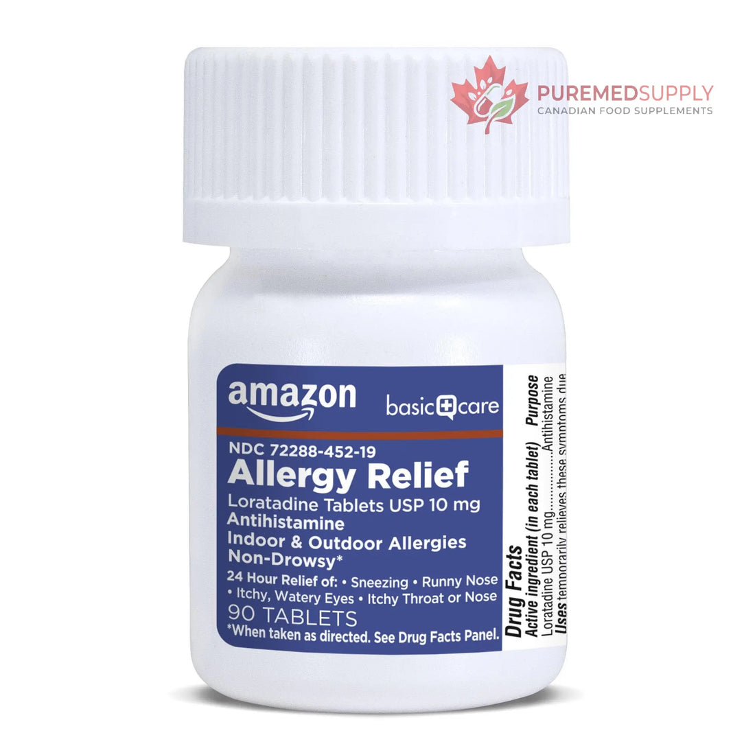 Amazon Basic Care Allergy Relief Loratadine Tablets 10 mg, 90 Count Amazon Basic Care buy supplements canada
