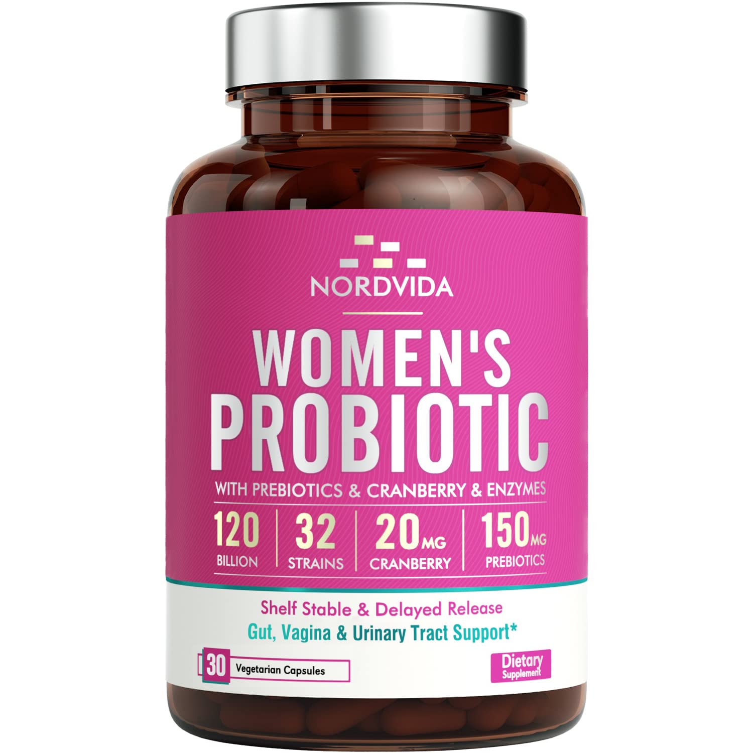 NordVida Women's Probiotic, 120 Billion & 32 Strains, Shelf Stable Probiotic for Gut Nordvida buy supplements canada