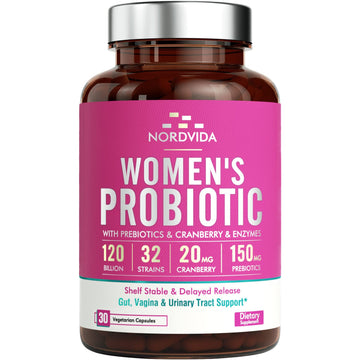 NordVida Women's Probiotic, 120 Billion & 32 Strains, Shelf Stable Probiotic for Gut Nordvida buy supplements canada