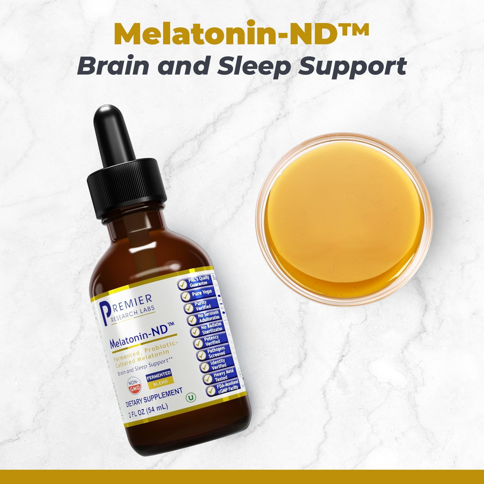 Premier Research Labs Melatonin-ND - Melatonin Liquid, Liquid Melatonin for Adults, Sublingual Melatonin Drops, Made with Organic Ingredients, Vegan Friendly - 2 Fl Oz (54 Servings) Premier Research Labs buy supplements canada