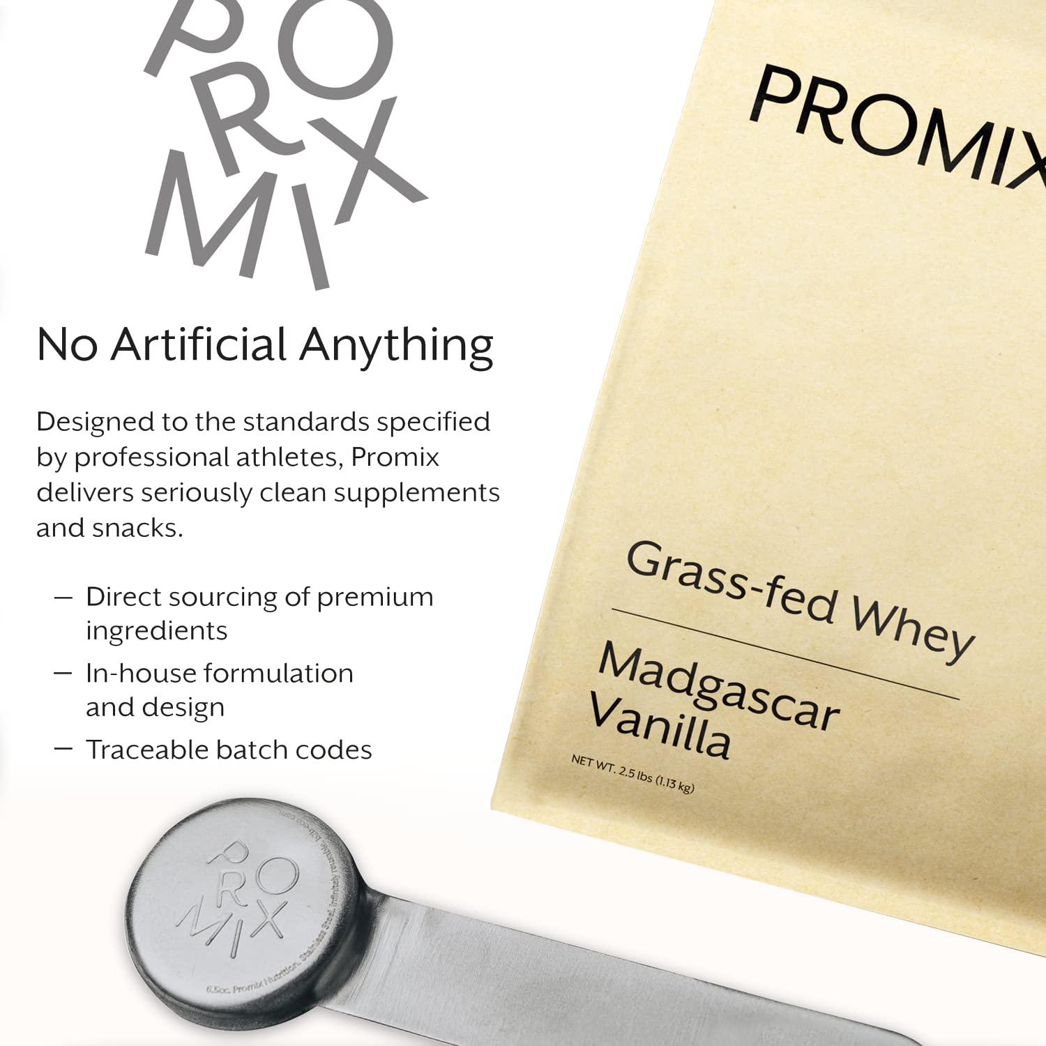 Promix Whey Protein Powder, Vanilla - 5lb Bulk - Grass-Fed & 100% All Natural ProMix Nutrition buy supplements canada