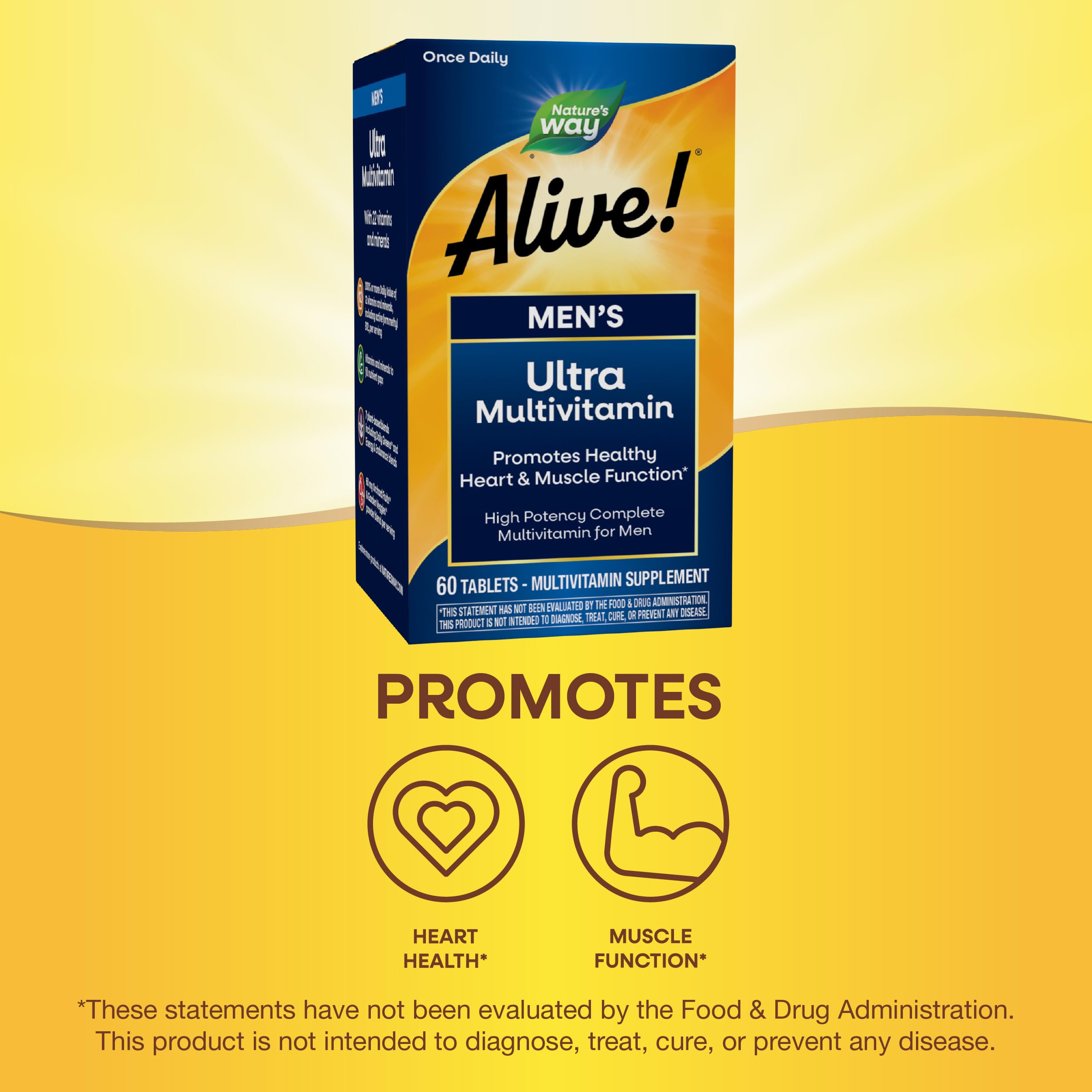 Nature's Way Alive! Men's Daily Ultra Multivitamin, High Potency Formula, Promotes Heart & Muscle Function Nature's Way buy supplements canada