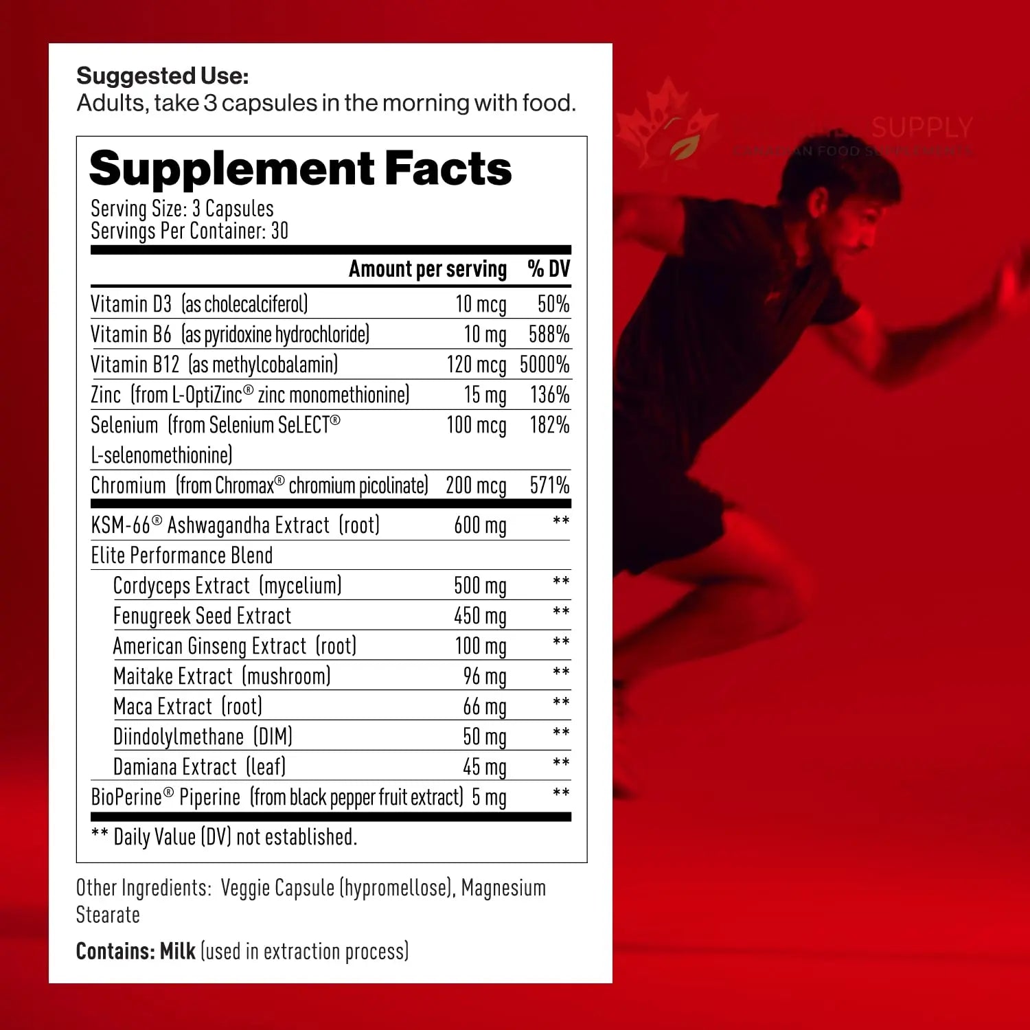 Mdrive Elite Multi - Natural Energy, Strength, Stress Relief, Lean Muscle, Immune Health Support from Zinc, Selenium, Manganese & Vitamin D, Enzymes for Digestive Support Mdrive buy supplements canada