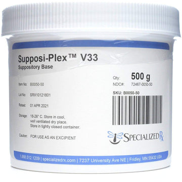 Supposi-Plex™ V33 Suppository Base (500g) SpecializedRx buy supplements canada