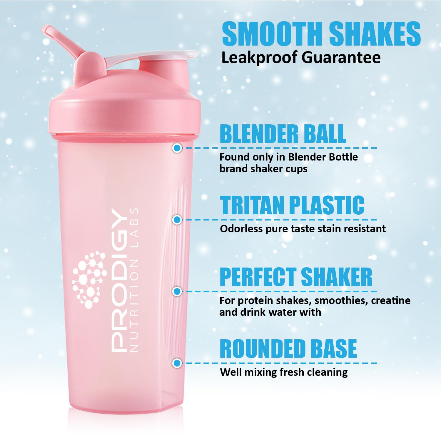 Protein Shaker 20oz Large Shaker Bottle Perfect for Workout Supplements, Protein powder Prodigy Nutrition Labs buy supplements canada