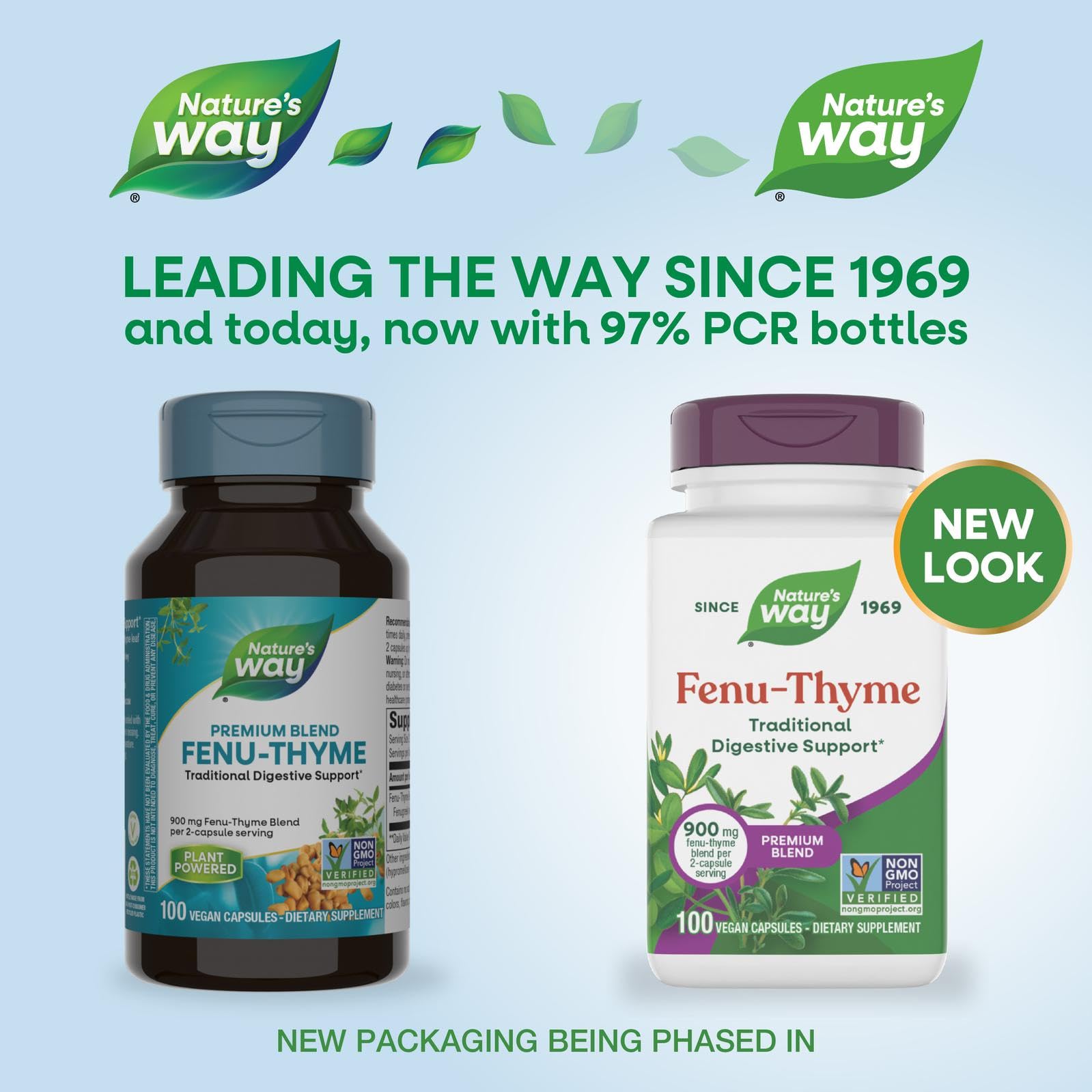 Nature's Way Fenu-Thyme - Traditional Digestive Support Blend* - 900 mg of Thyme & Fenugreek per 2-Capsule Serving - Non-GMO Project Verified & Dairy Free - 100 Vegan Capsules Nature's Way buy supplements canada