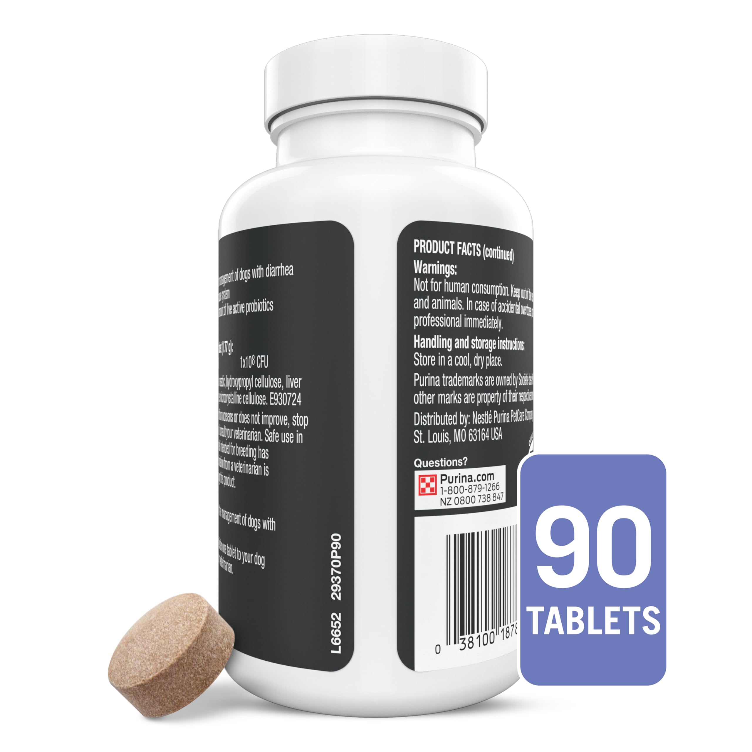 Purina Pro Plan Veterinary Supplements FortiFlora Daily Probiotics for Dogs Chewable Tablets for Digestive Gut Health and Diarrhea - 90 ct. Canister Pro Plan Veterinary Diets buy supplements canada