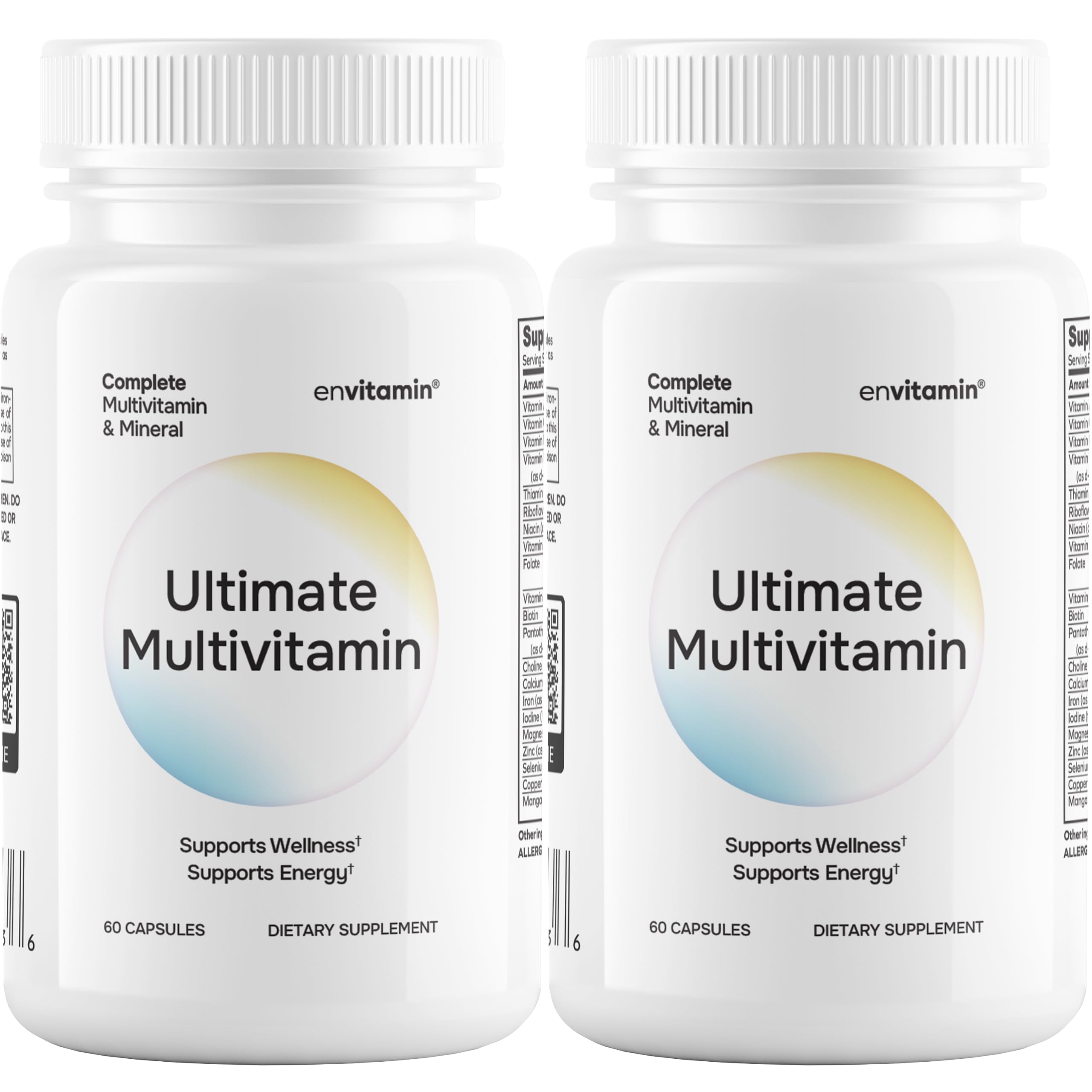 envitamin Ultimate Multivitamin Multimineral and Superfood with 42 Fruit and Vegetable Blend, 60 Count (Ultimate 2 Pack) envitamin buy supplements canada