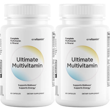 envitamin Ultimate Multivitamin Multimineral and Superfood with 42 Fruit and Vegetable Blend, 60 Count (Ultimate 2 Pack) envitamin buy supplements canada