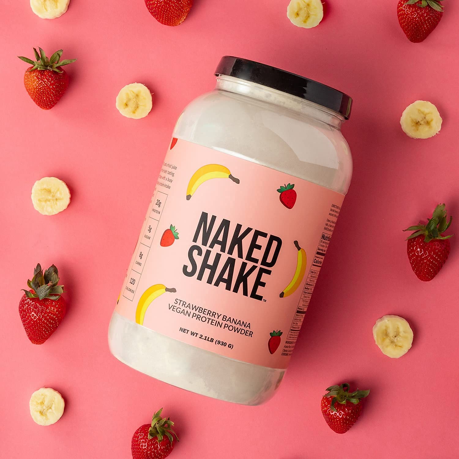 NAKED nutrition Naked Shake - Vegan Protein Powder, Strawberry Banana - Flavored Plant NAKED buy supplements canada
