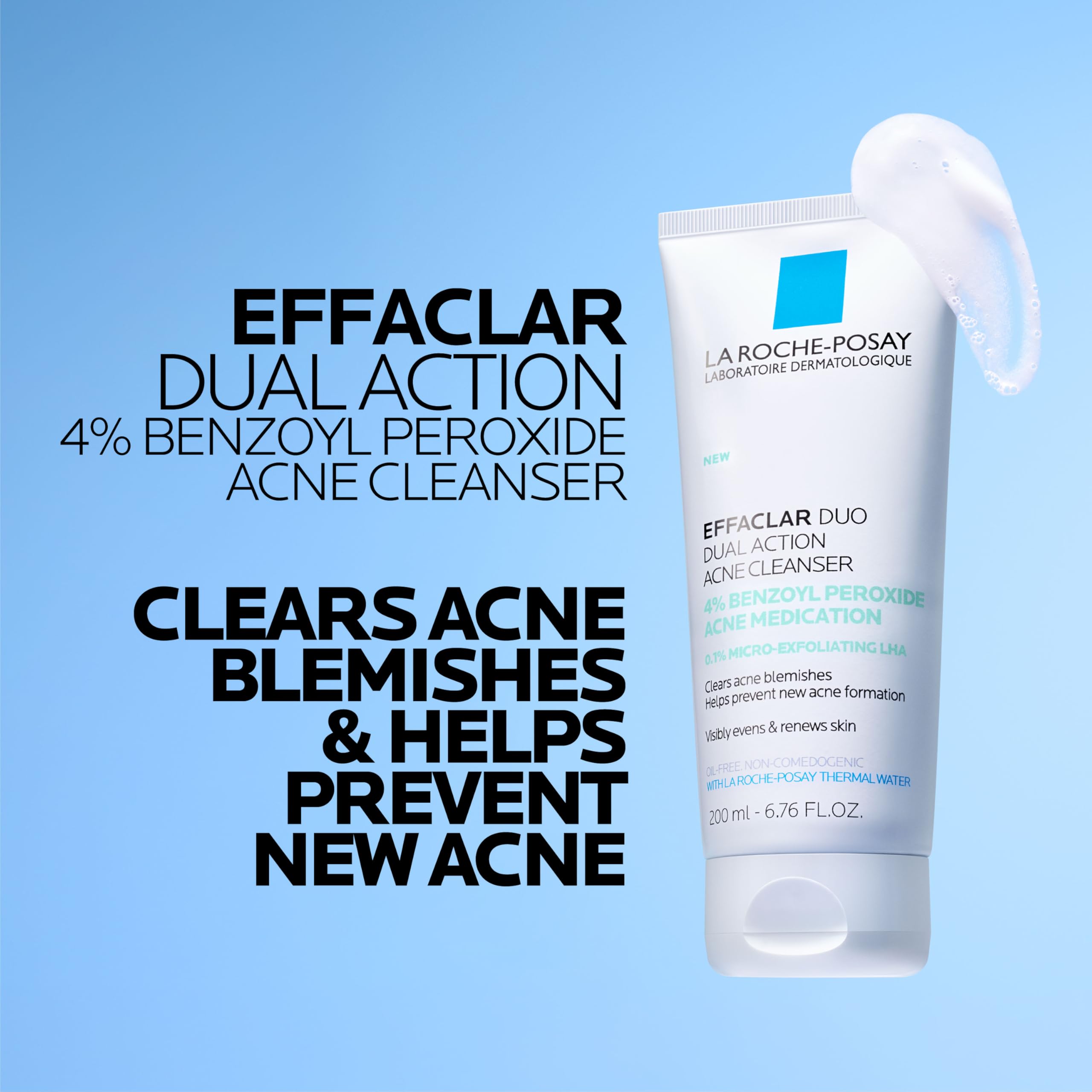 La Roche-Posay Effaclar Dual Acne Face Wash With 4% Benzoyl Peroxide & LHA Exfoliant La Roche-Posay buy supplements canada