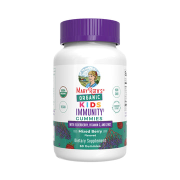 MaryRuth Organics Kids Immune Support Gummies | USDA Organic | Vitamin C, Zinc, and Elderberry Gummies for Kids| Immune Support for Ages 4+ | Vegan MARYRUTH'S buy supplements canada