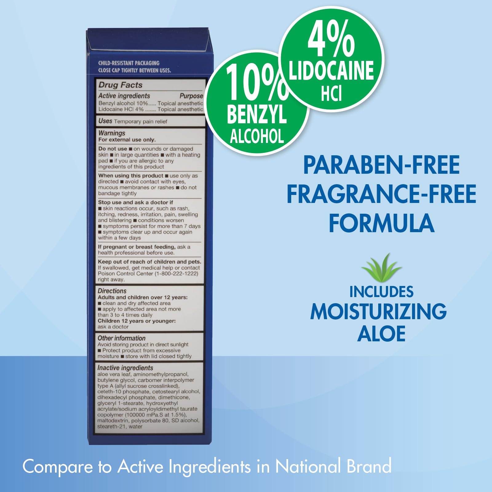 HealthWise Lidocaine Plus+ Cream | Numbs Away Pain | | Non-Greasy | 3.0 Oz | 4% OTC Lidocaine + 10% Benzyl Alcohol | Topical Anesthetic HealthWise buy supplements canada
