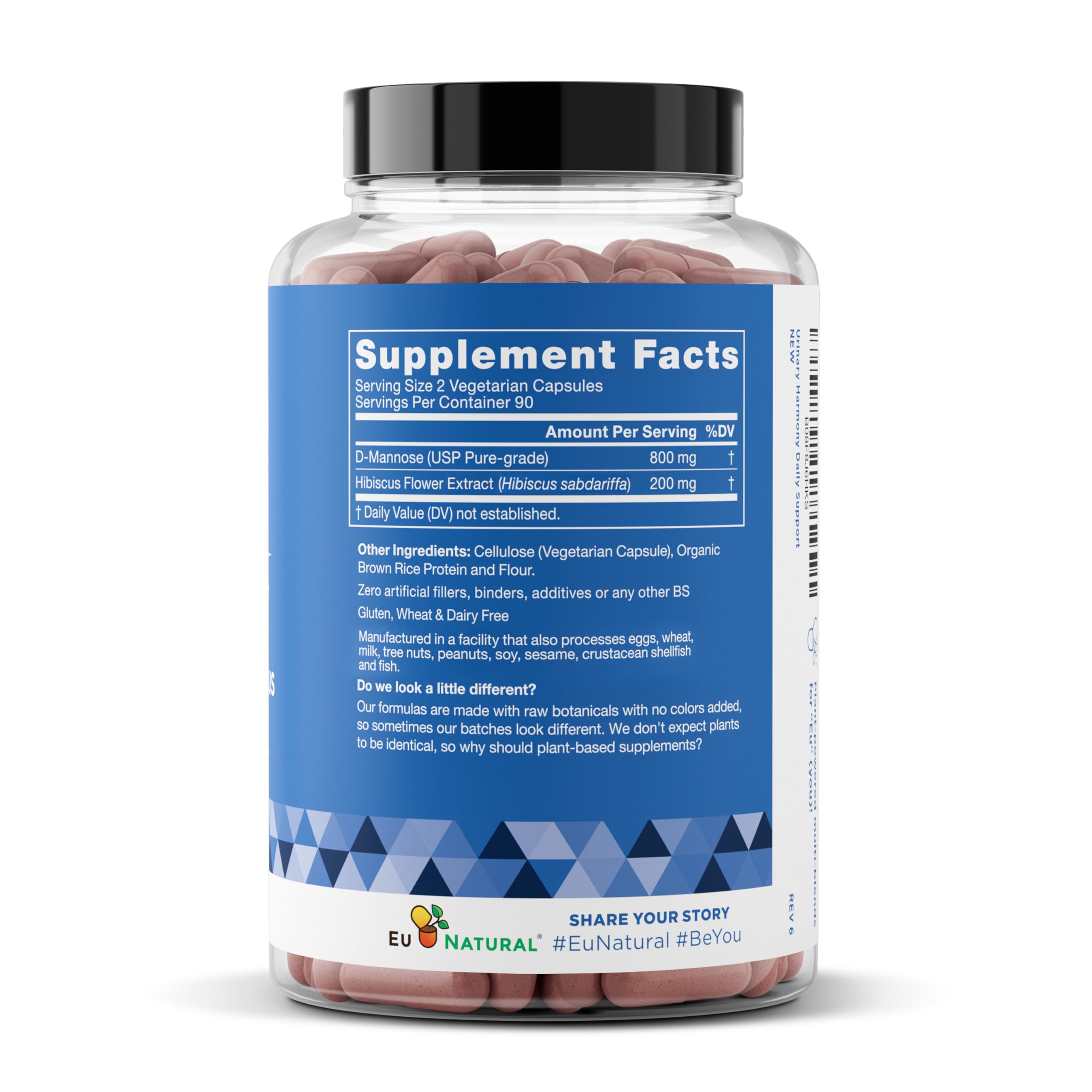 Eu Natural Urinary Harmony D-Mannose Supplement - Urinary Tract Health for Women - Fast-Acting Urinary Cleanse & Flush with Clinical-Strength D-Mannose & Hibiscus - 180 Capsules Eu Natural buy supplements canada