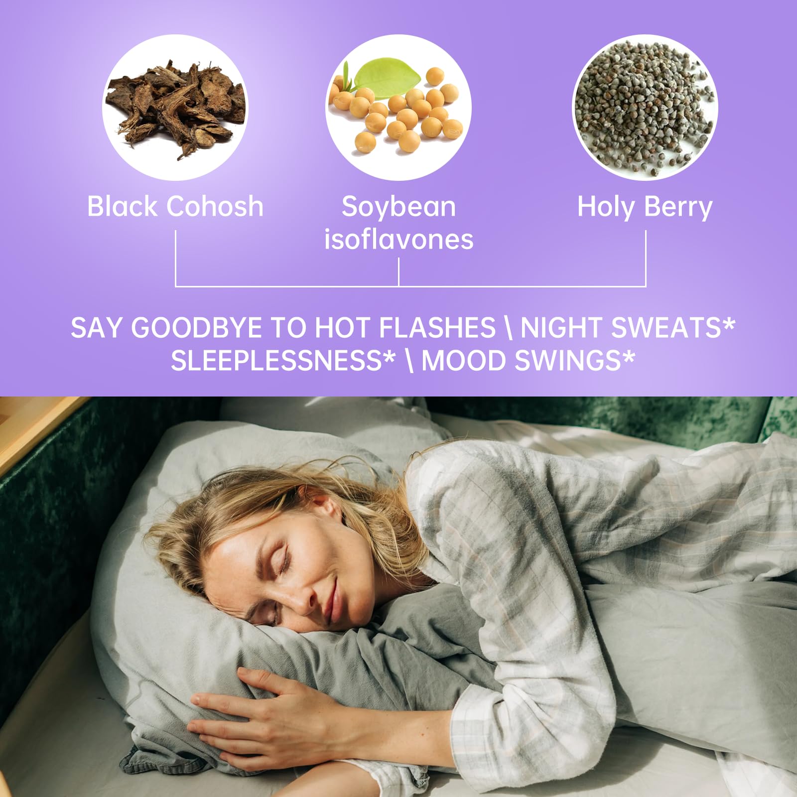 Natener Menopause Supplement for Women, Relieves 12 Menopausal Symptoms* | Black Cohosh + Soy Isoflavones + Ashwagandha + Moringa | for Alleviate Hot Flashes*, Night Sweats*, Weight* & Mood Swings* Natener buy supplements canada