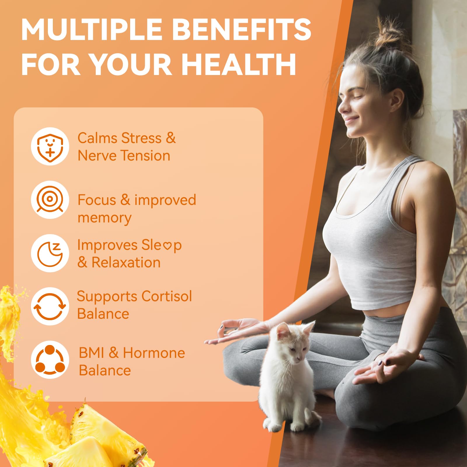 Agumoon Cortisol Gummies for Women, Cortisol Supplements with Ashwagandha, Magnesium, L-theanine, for Relaxation and Mood Support - 120 Gummies Agumoon buy supplements canada