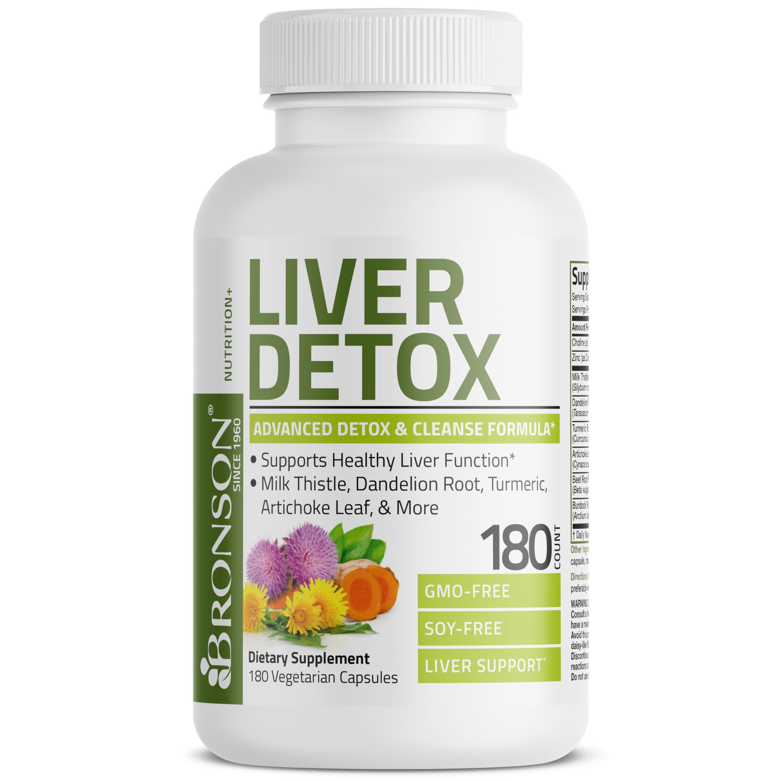 Bronson Liver Detox Advanced Detox & Cleansing Formula Supports Health Liver Function Bronson buy supplements canada
