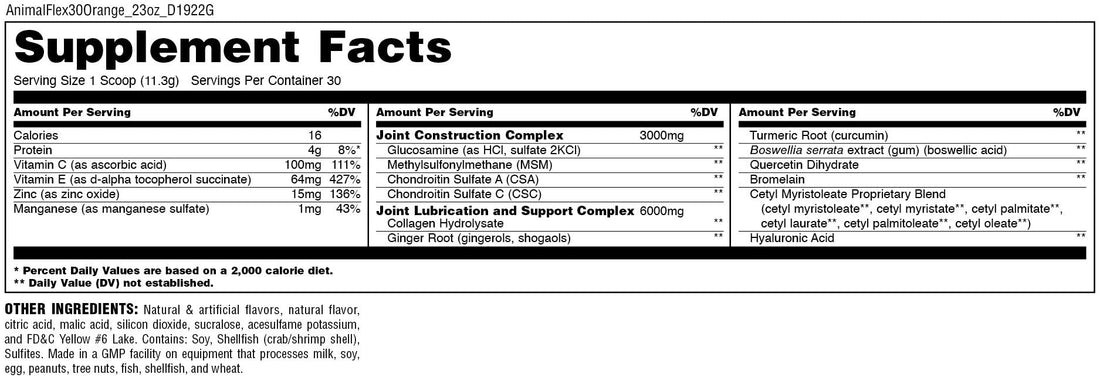 Animal Flex All-in-one Complete Joint Supplement, Turmeric Root Curcumin, Collagen Animal buy supplements canada