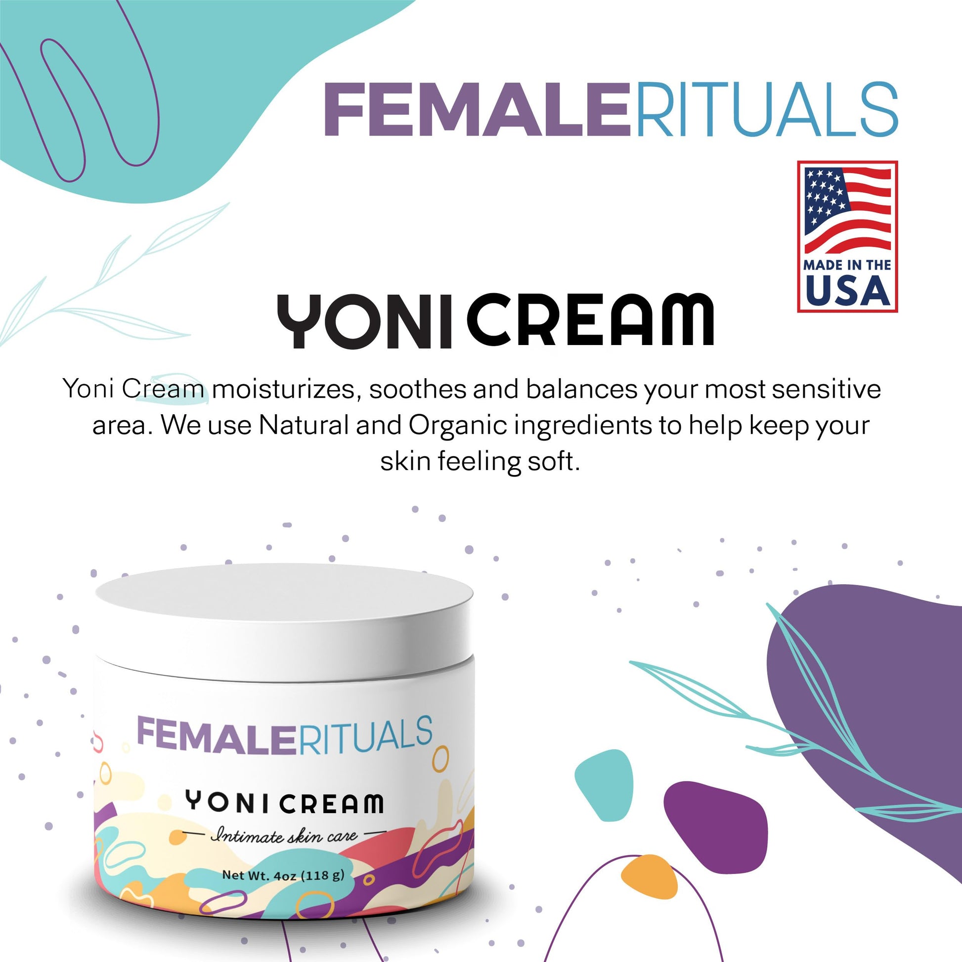 FEMALE RITUALS Vulva Moisturizing Cream - Vulva Care Balm - Clinically Tested Vaginal Moisturizer FEMALE RITUALS buy supplements canada
