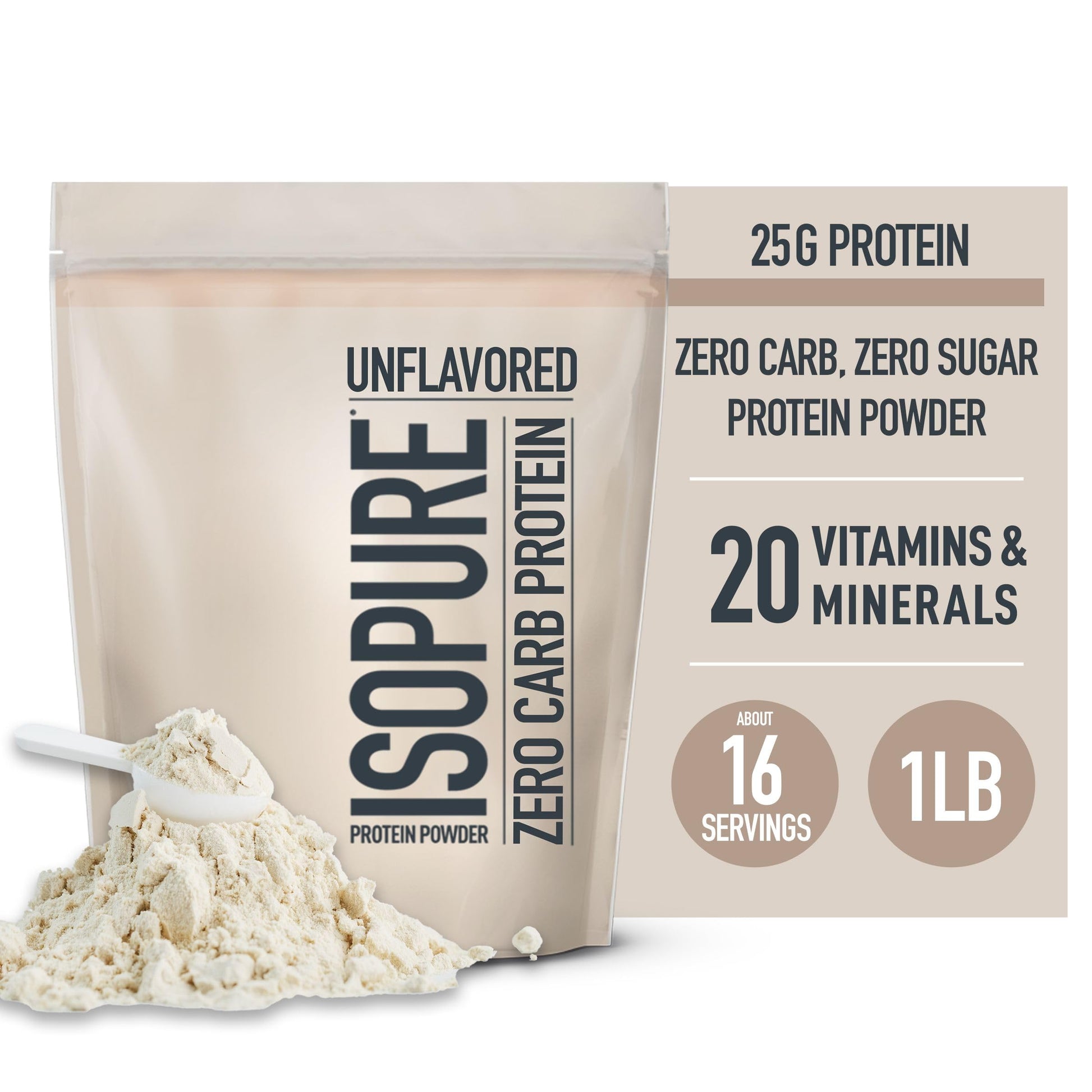 Isopure Unflavored Protein, Whey Isolate, 25g Protein, Zero Carb & Keto Friendly Isopure buy supplements canada