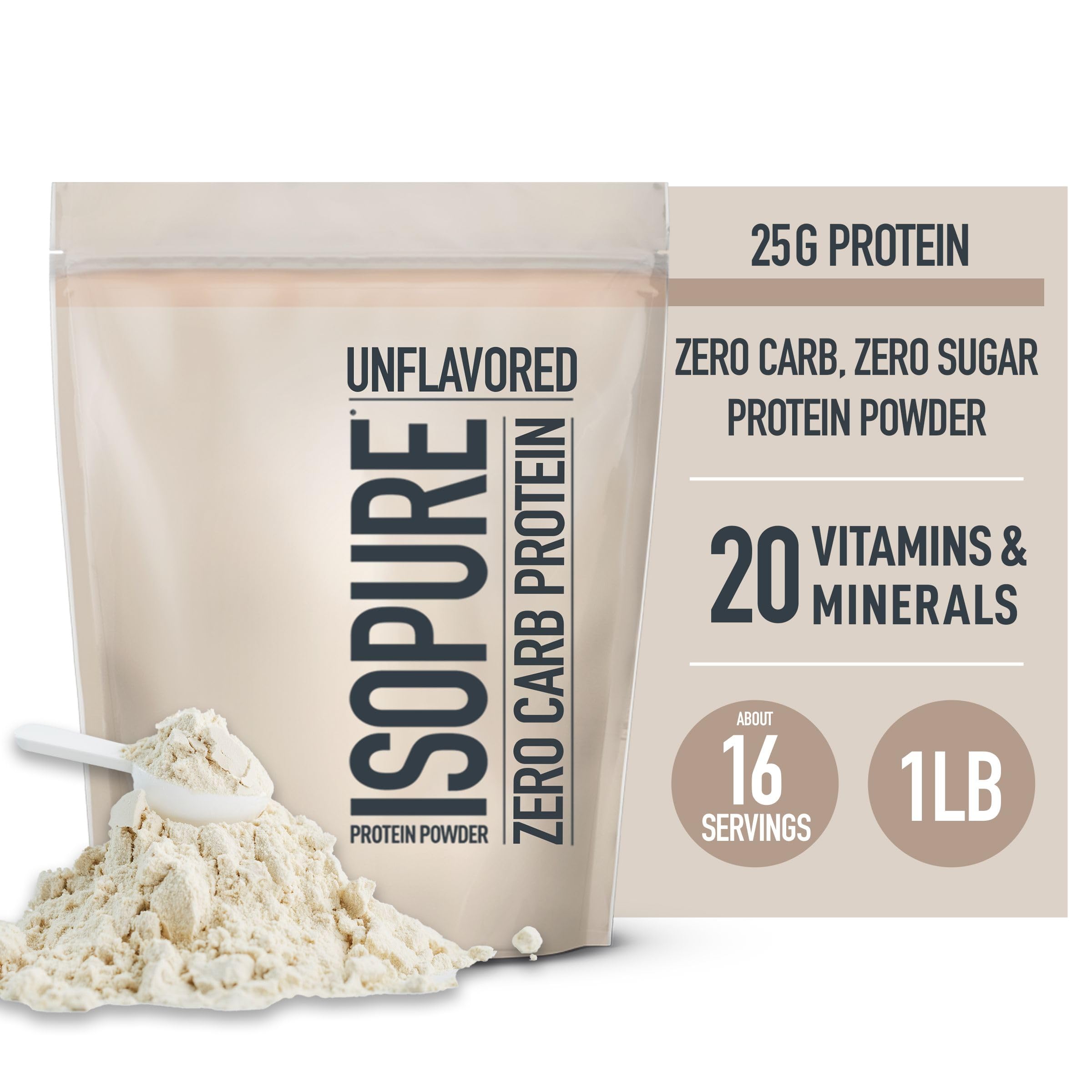 Isopure Unflavored Protein, Whey Isolate, 25g Protein, Zero Carb & Keto Friendly Isopure buy supplements canada