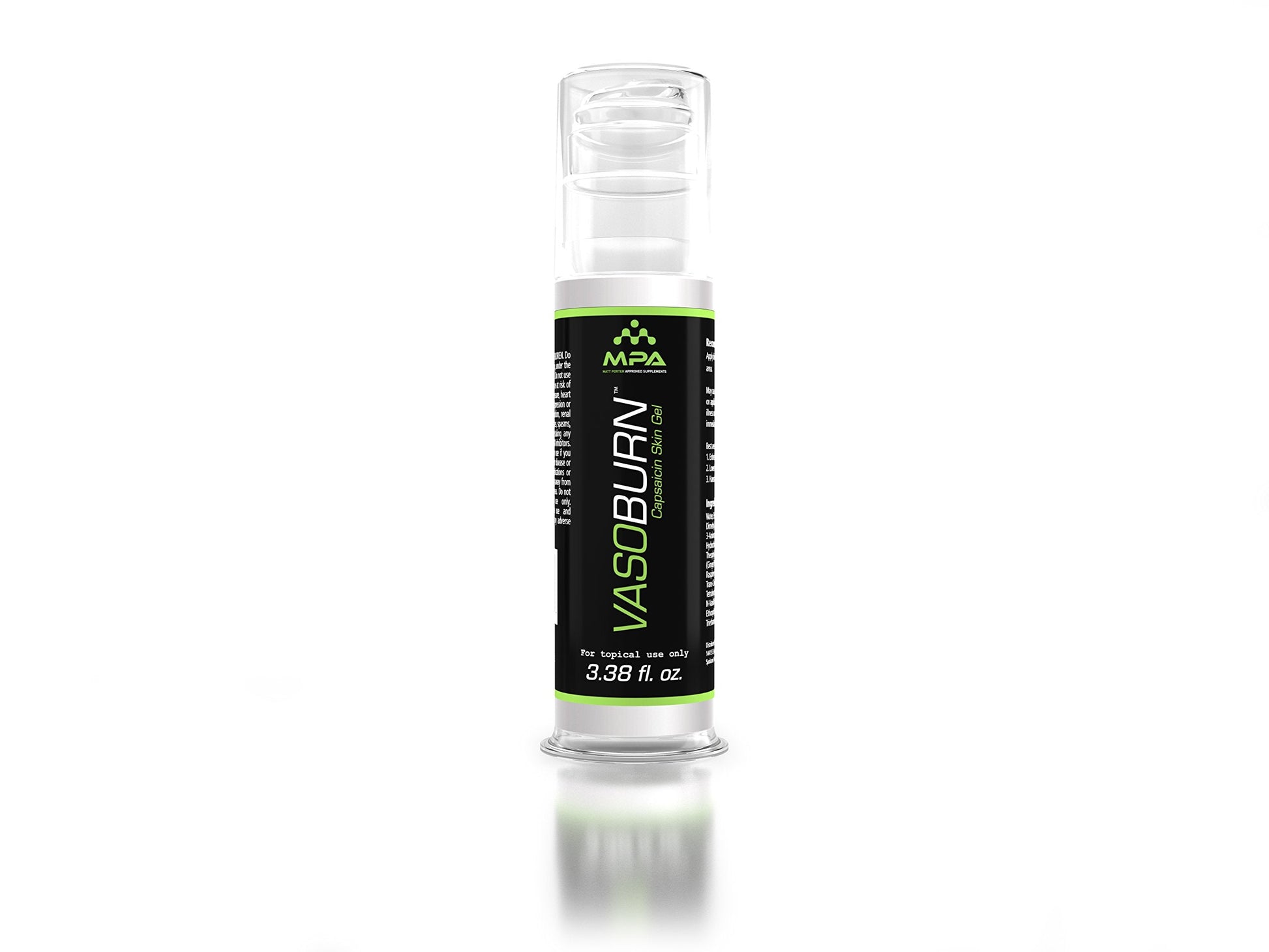 Vasoburn 3.38 oz Pump Bottle, Targets Stubborn Areas, Capsacin Cream, yohimbine Cream MPA buy supplements canada