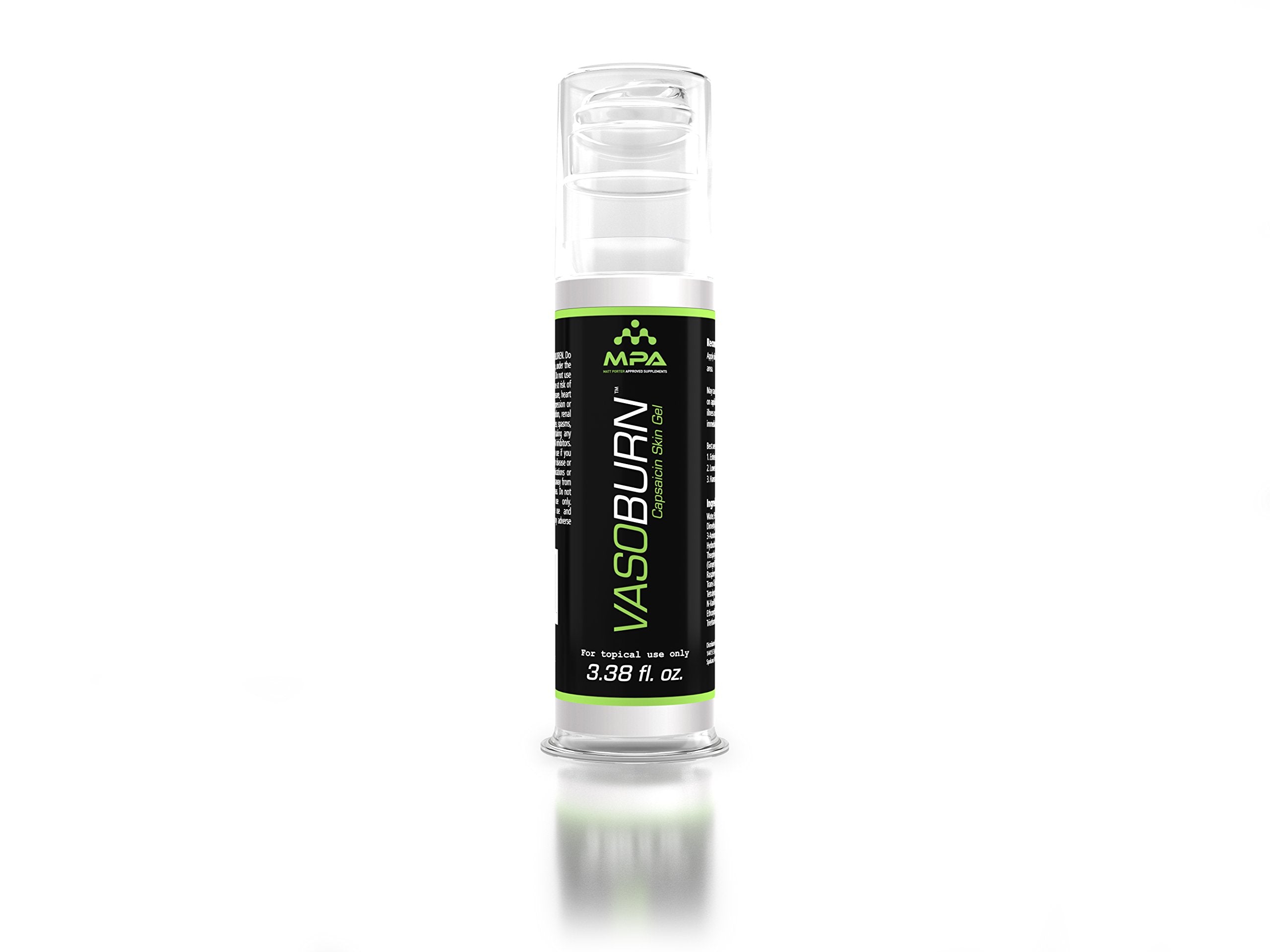 Vasoburn 3.38 oz Pump Bottle, Targets Stubborn Areas, Capsacin Cream, yohimbine Cream MPA buy supplements canada