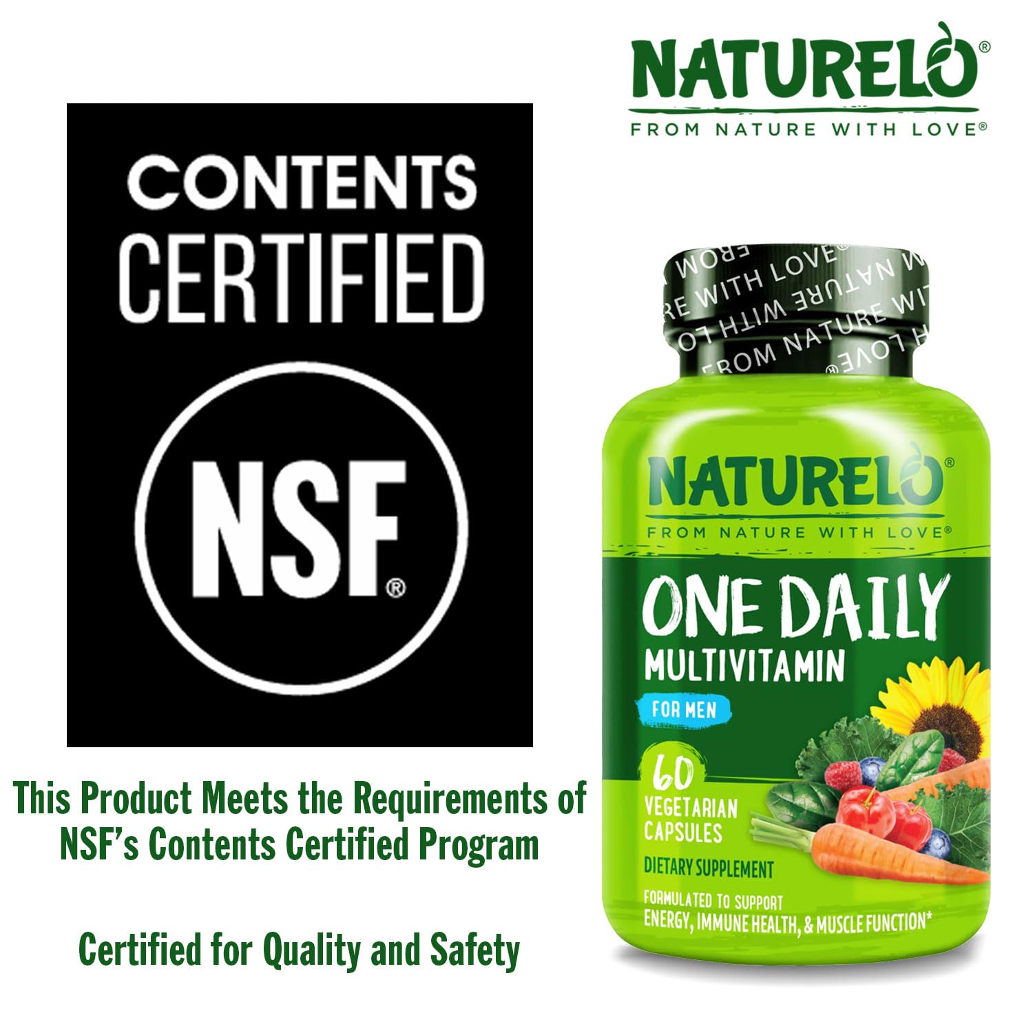 NATURELO Mens Multivitamins - One Daily Multivitamin for Men with Vitamins, Minerals & Organic Whole Foods, Boost Energy & Health, NATURELO buy supplements canada