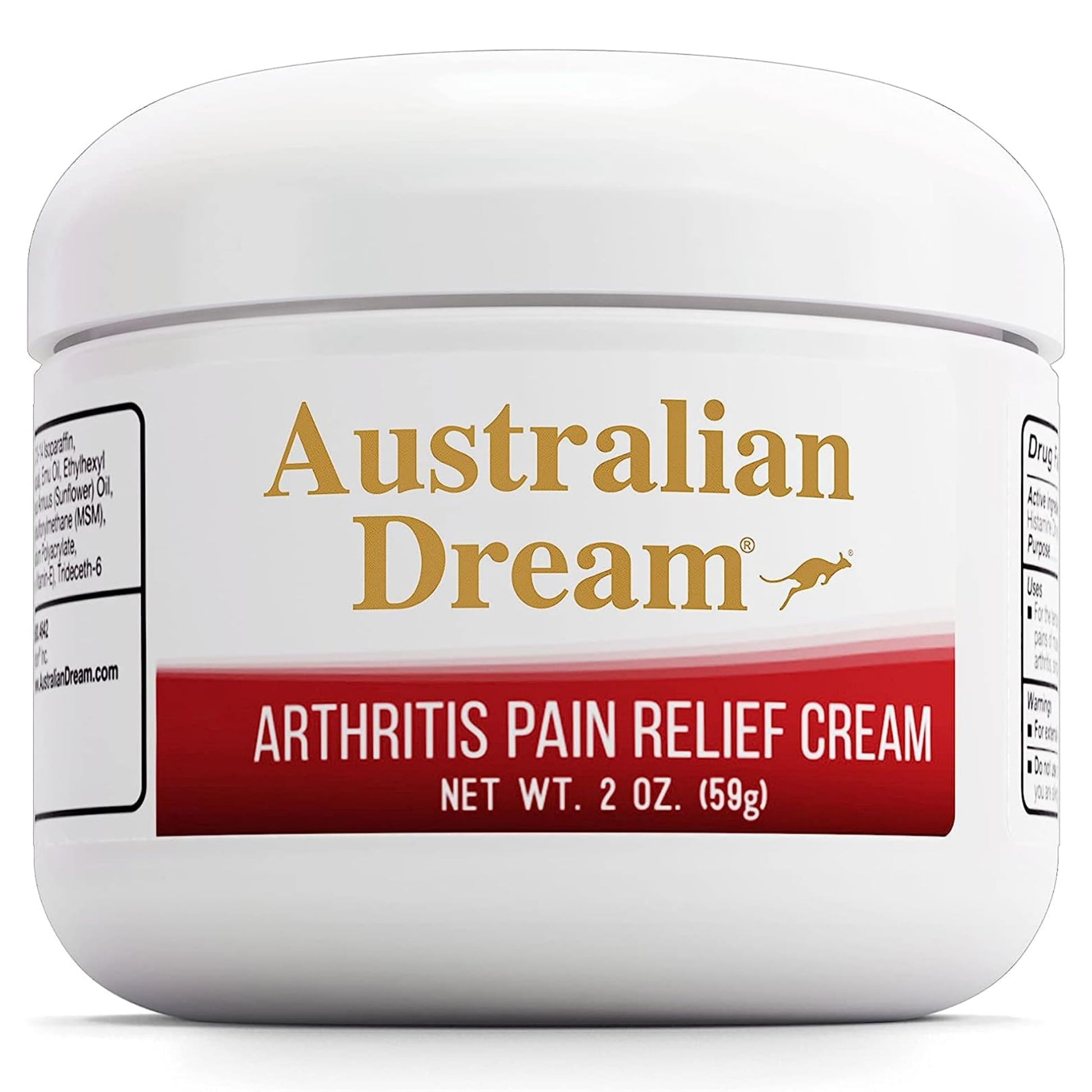 Australian Dream Arthritis Pain Relief Cream - Soothing & Non-Greasy - Powerful Topical Arthritis Pain Relief - Good for Muscle Aches or Joints - 2 oz Jar Australian Dream buy supplements canada