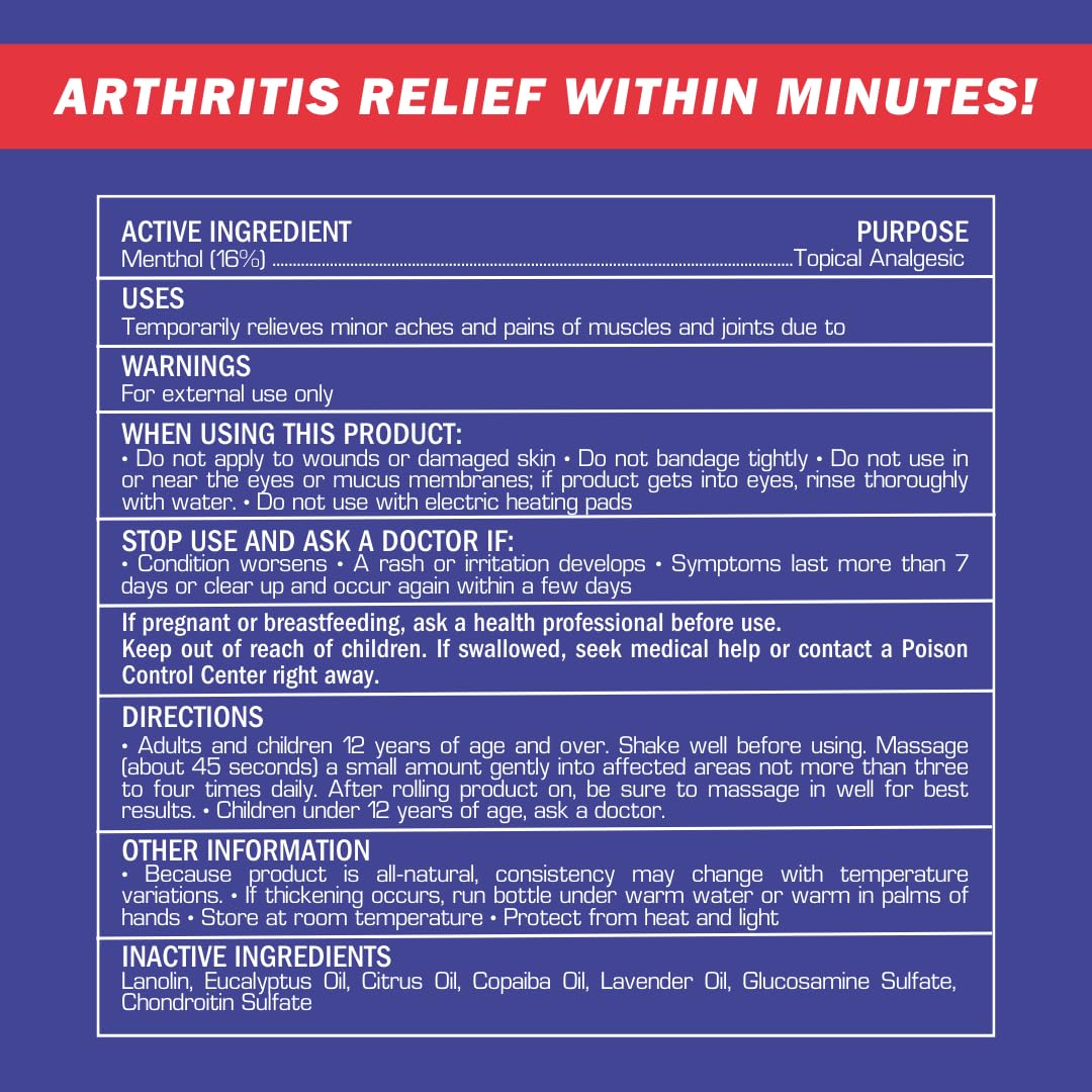 2-Pack | Fast Relief Joint-Ritis | All-Natural | Maximum Relief for Back, Neck, and Joints | As Seen On TV | Easy to Apply, 2 fl oz Roll-On Aus Healthcare buy supplements canada