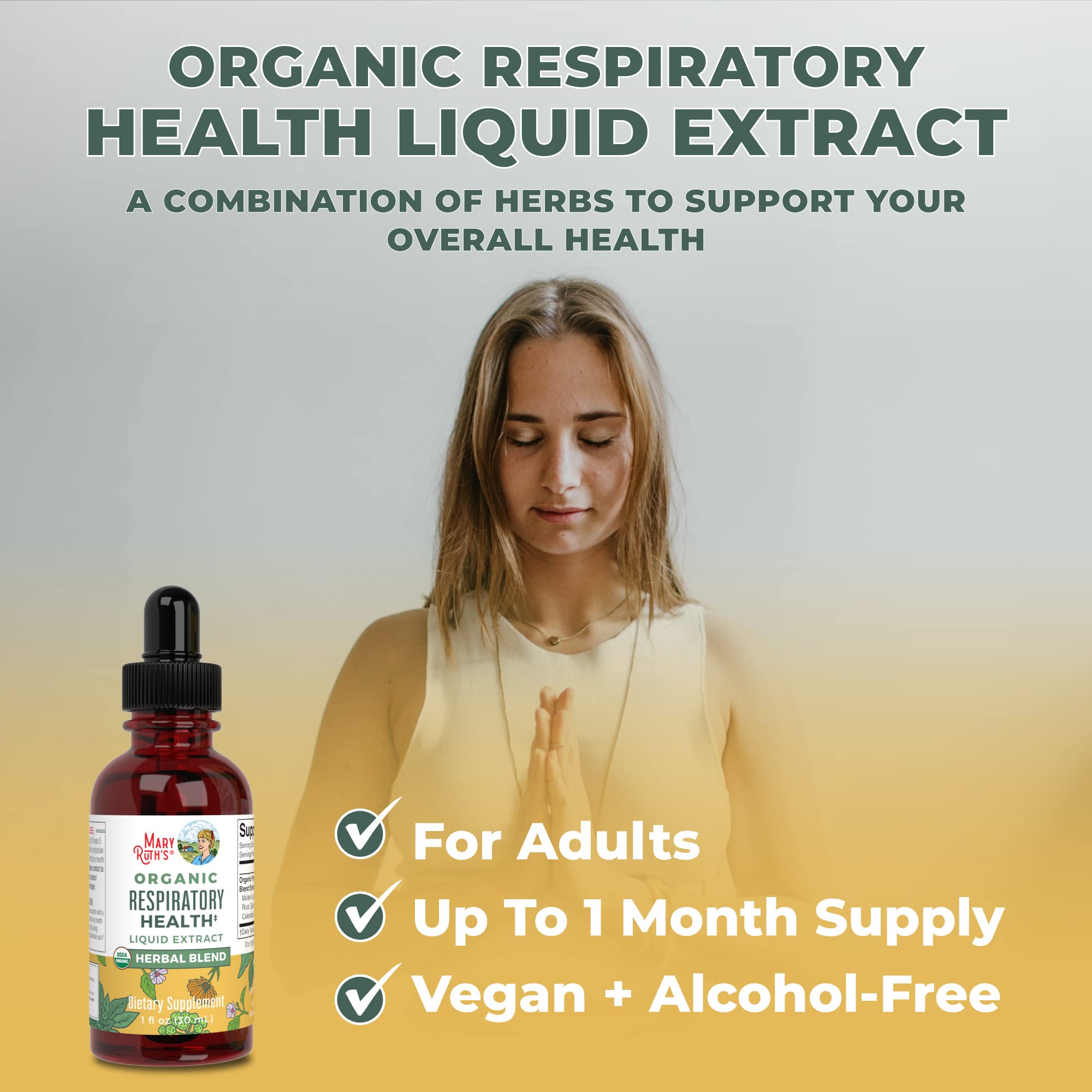 MaryRuth's | USDA Organic Respiratory Health Herbal Supplement Extract MaryRuth Organics buy supplements canada