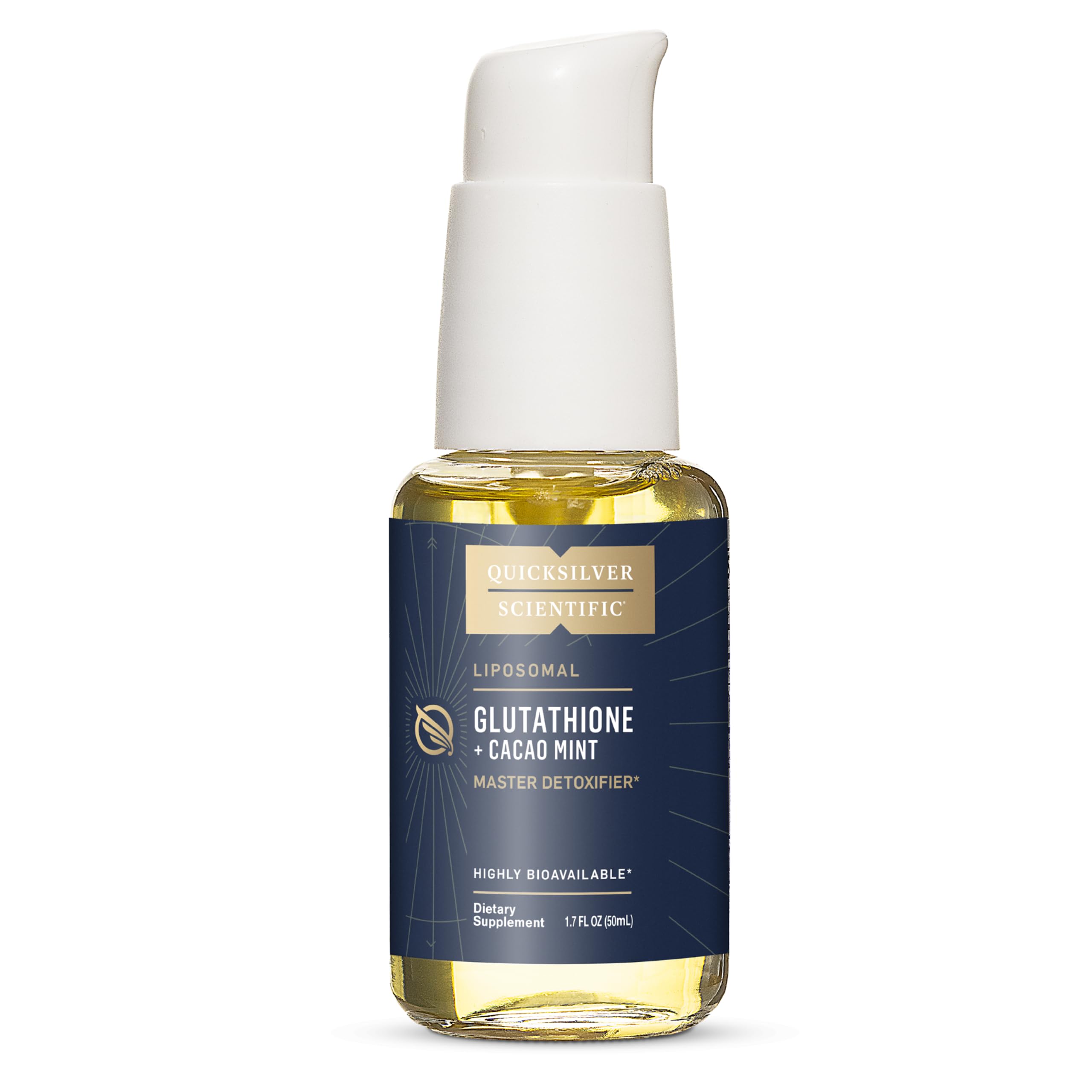 Quicksilver Scientific Liposomal Glutathione - Superior Absorption Oral Glutathione Supplement for Detox & Immune Support - Cacao Mint (1.7 fl oz) Quicksilver Scientific buy supplements canada