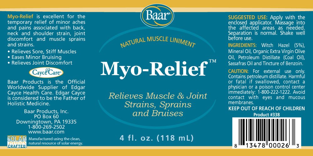 Baar Myo Relief, 4 oz. Baar buy supplements canada