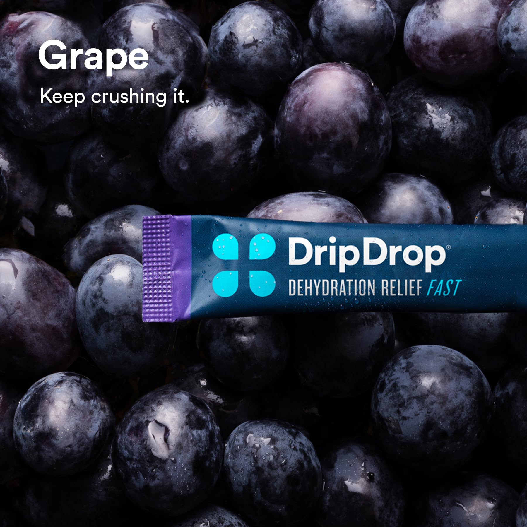DripDrop Hydration - Electrolyte Powder Packets - Concord Grape - 32 Count DripDrop buy supplements canada