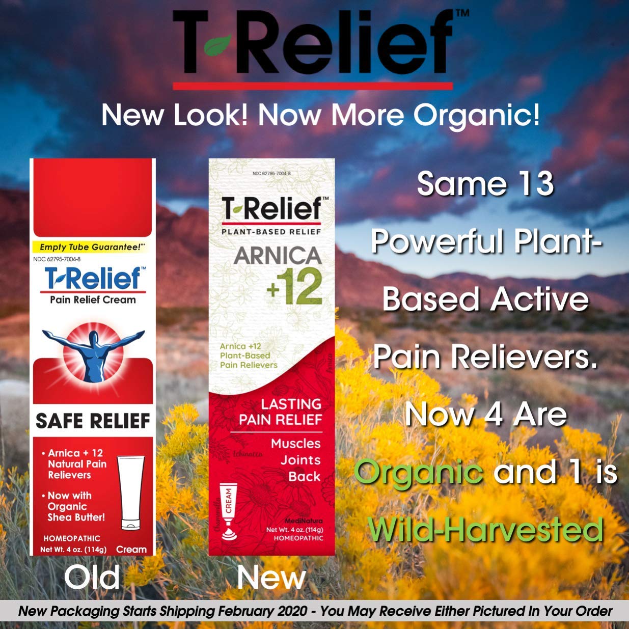 T-Relief Pain Relief cream,[114g] 4 oz MediNatura buy supplements canada