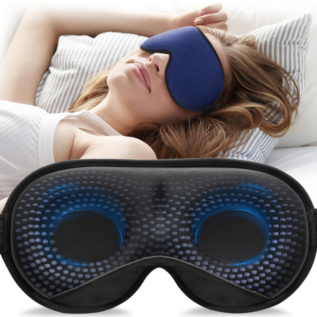 YFONG Weighted Sleep Mask, Women Men 3D Eye Mask Blocking Lights YFONG buy supplements canada