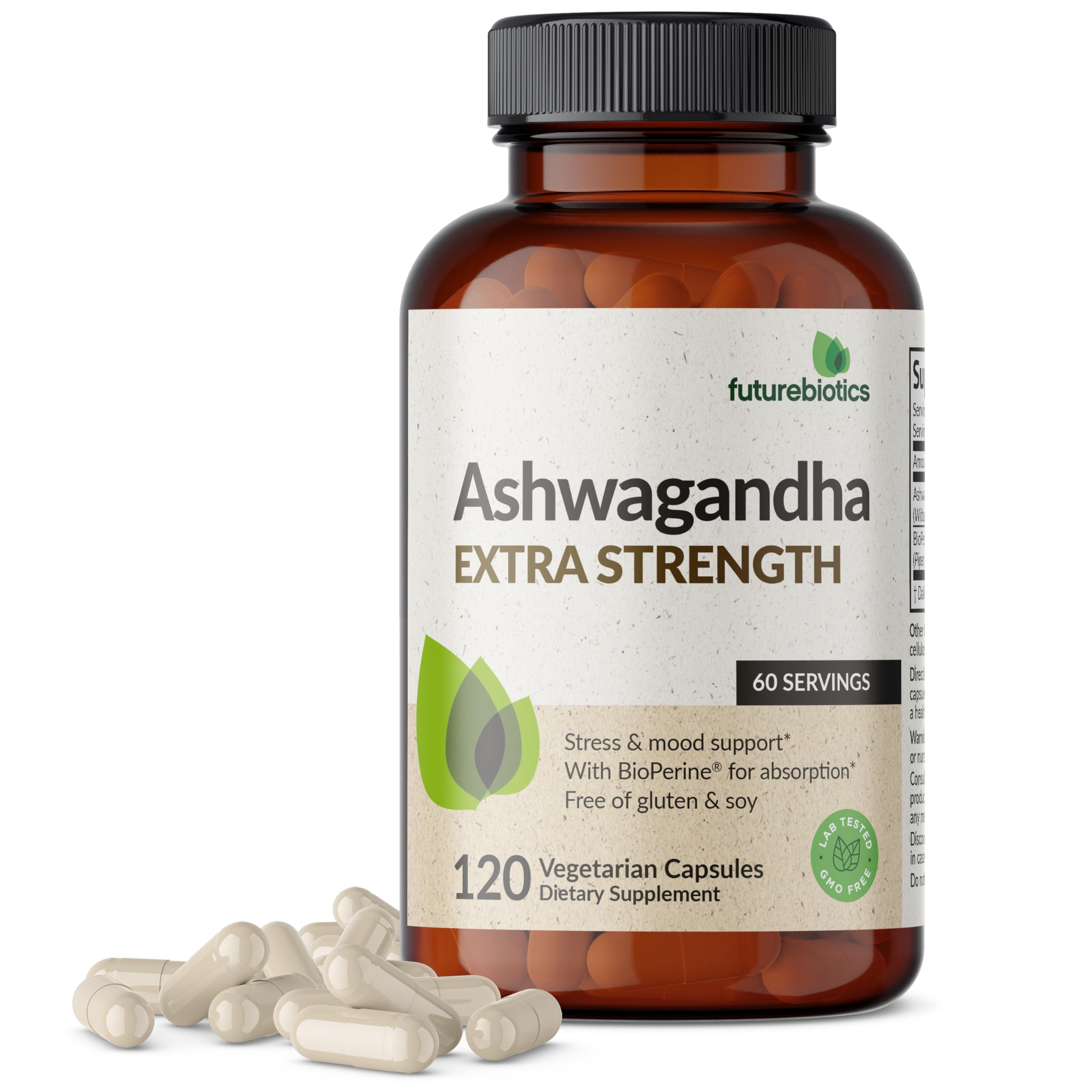 Futurebiotics Ashwagandha Extra Strength Stress & Mood Support with BioPerine Futurebiotics buy supplements canada