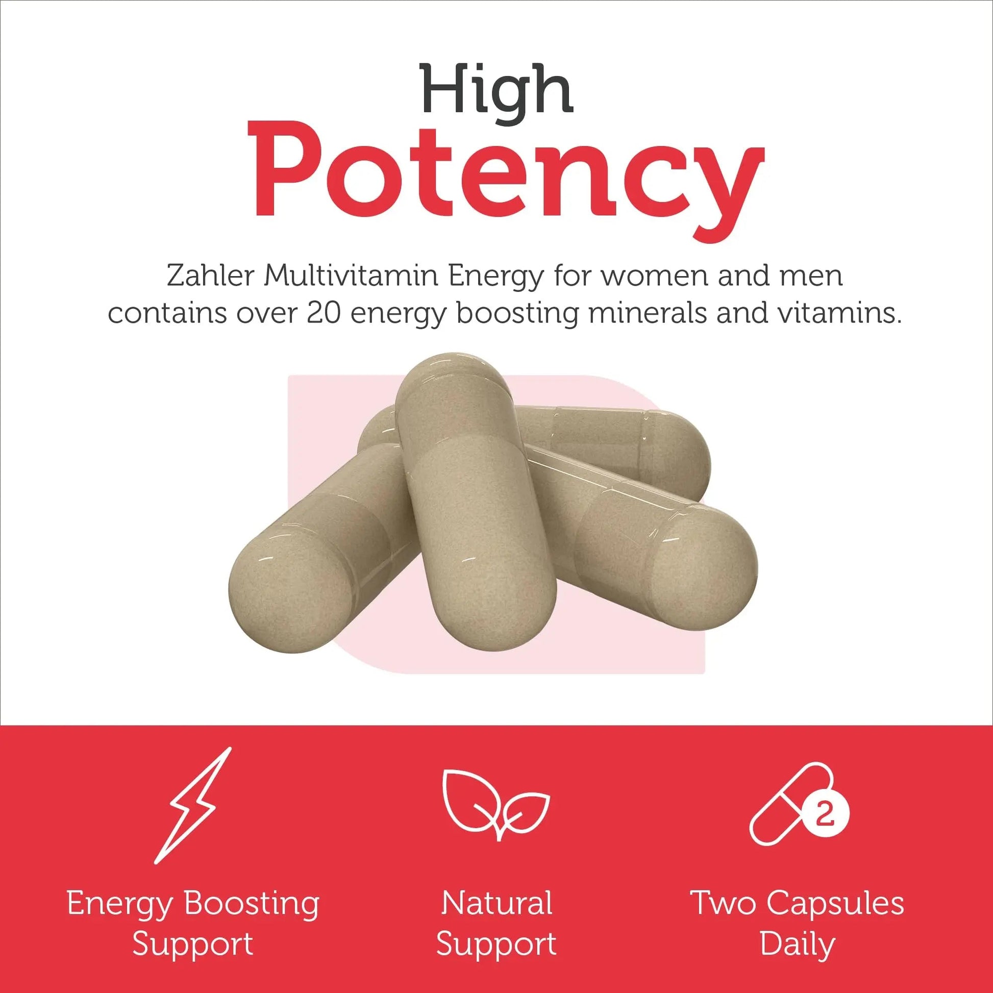 Zahler - Daily Multivitamin for Women & Men with Energy Vitamins, Minerals & Iron (60 Count) Kosher Men & Womens Multivitamins for Healthy Energy Zahler buy supplements canada
