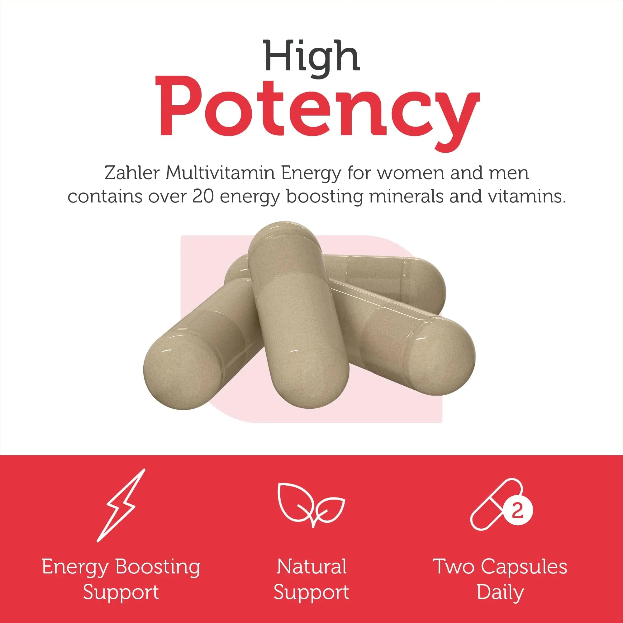 Zahler - Daily Multivitamin for Women & Men with Energy Vitamins, Minerals & Iron (60 Count) Kosher Men & Womens Multivitamins for Healthy Energy Zahler buy supplements canada