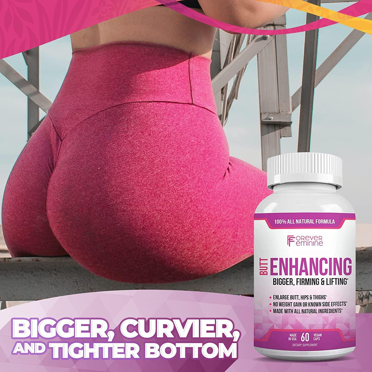 Forever Feminine Premium Butt Enhancement Pills - Booty Enlargement Pills - Shape Forever Feminine buy supplements canada